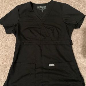 Grey’s anatomy women’s mock wrap waist scrub top